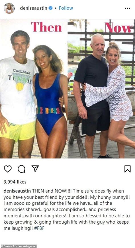 pics of denise austin|Denise Austin, 66, shares now and then photo with her husband.